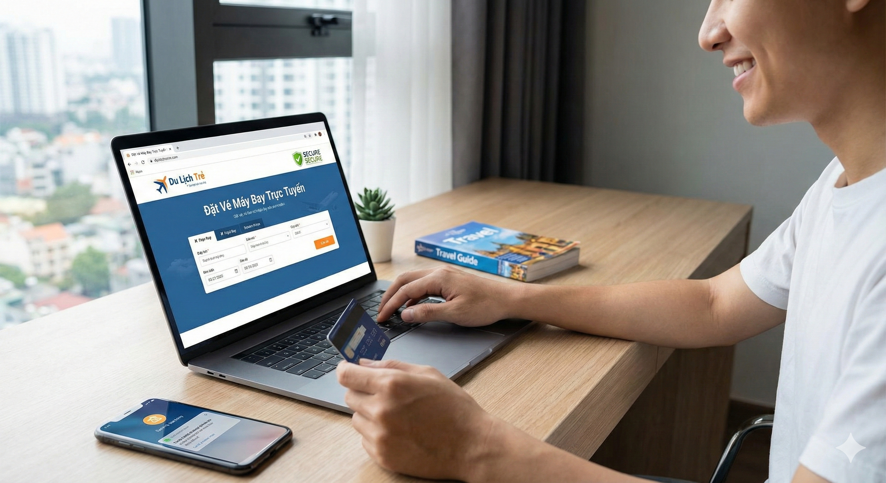 Hướng Dẫn Đặt Vé Máy Bay Trực Tuyến Nhanh Chóng & An Toàn Tại Du Lịch Trẻ